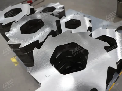 슈레더 블레이드 및 커터 NiCrMo, 42CrMo, SUS304, SUS316, H400